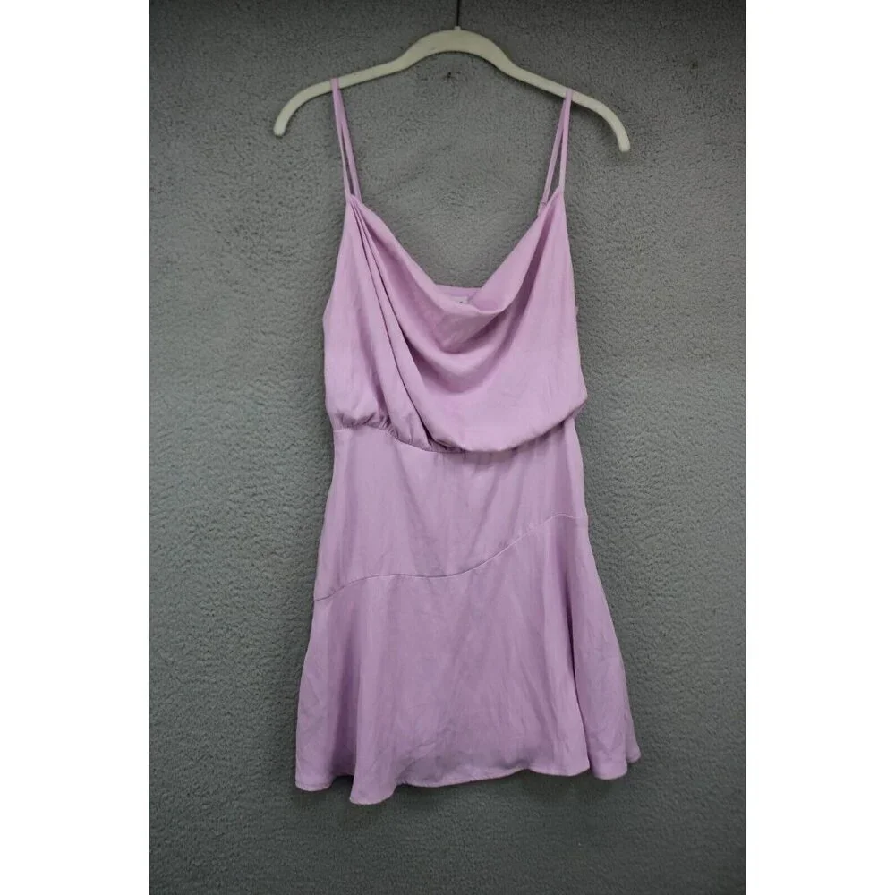 Le Lis Collection Anthropologie Purple Silky Mini Dress-Size Small